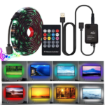 Светодиодная RGB лента 5 метров с пультом и адаптером LED