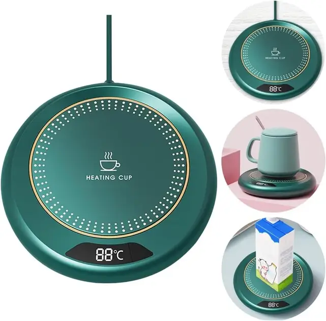 Підставка для чашки з підігрівом та дисплеєм Heating Cup USB Підставка для чашки з підігрівом та дисплеєм Heating Cup USB