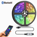 Світлодіодна RGB стрічка 5м Bluetooth USB з керуванням через додаток та пульт