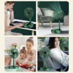 Вентилятор настільний з телескопічною ніжкою та живленням від USB Folding Storage Fan