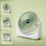 Акумуляторний настільний вентилятор Fan Portable 3 швидкості роботи