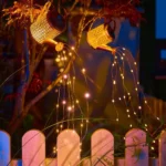 Садовий світильник 80 см Лійка на сонячній батареї з теплим білим свіченням 1 шт.